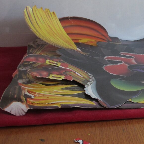 😱 4 Halloween Posters, Vintage, Witches, Skeleton, Ghost, Pumpkin, Caldron 👻 - Picture 12 of 13